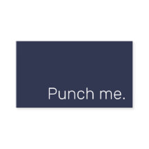 Punch Me Simple Dark Loyalty Coffee Rewards Card