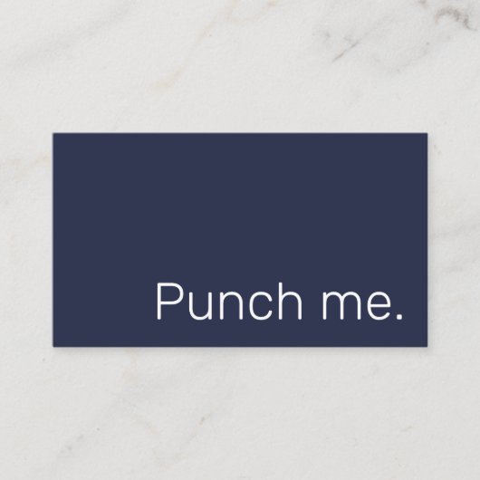 Punch Me Simple Dark Loyalty Coffee Rewards Card Treuekarte (Vorderseite)
