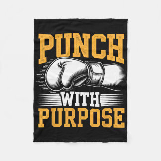 Punch mit zweckmäßigem Boxer-Sport-Kraftspiel Fleecedecke