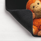 Punch monkey cute baby funny animal  mousepad (Ecke)