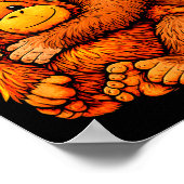 Punch monkey cute baby funny animal  poster (Ecke)