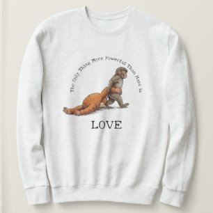 Punch Monkey Etwas Mächtigeres als Hass ist Liebe Sweatshirt