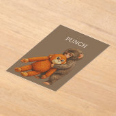 Punch Monkey Funny Notebook | Cute Cartoon Monkey Acryleinladungen (Ablage )