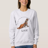 Punch Monkey Thing More Powerful Than Hate is Love Sweatshirt (Vorderseite)