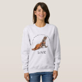 Punch Monkey Thing More Powerful Than Hate is Love Sweatshirt (Vorne ganz)