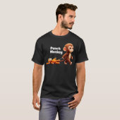 Punch Monkey Viral Cute Graphic T-Shirt (Vorne ganz)