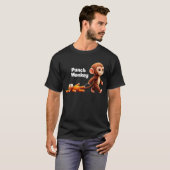 Punch Monkey Viral Cute Graphic T-Shirt (Vorne ganz)