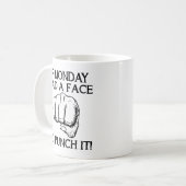 Punch Montag Funny Mug Kaffeetasse (Vorderseite Links)