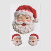 Punch Needle & Crochet Santa Faces ER6R Decoupage Seidenpapier (Vorderseite)