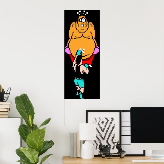 Punch Out King Hippo Poster (Heimbüro)