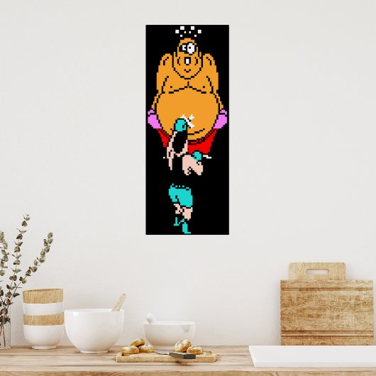 Punch Out King Hippo Poster (Küche)