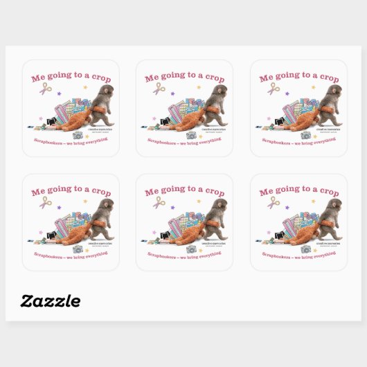 Punch the Monkey 3" Stickers (Blatt)