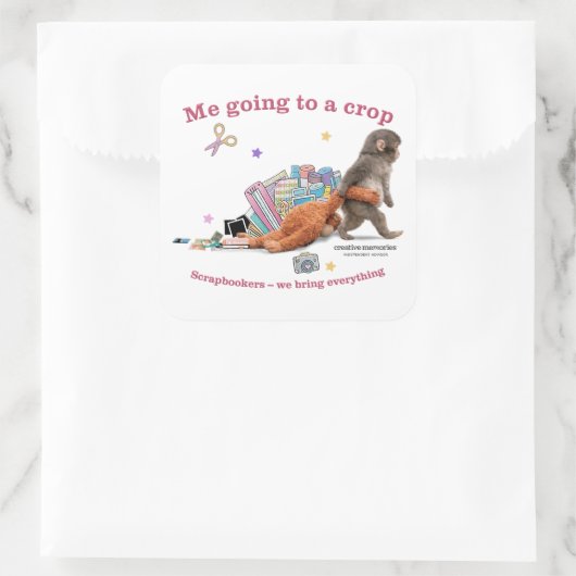 Punch the Monkey 3" Stickers (Tasche)