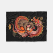 Punch The Monkey Kuschel-Stofftiere-Meme Fleecedecke (Vorderseite (Horizontal))