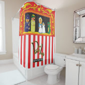 Punch und Judy Duschvorhang (Beispiel)