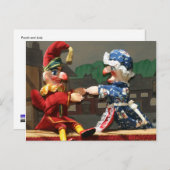 Punch und Judy Postkarte (Vorne/Hinten)