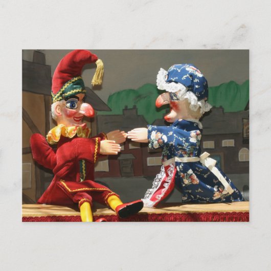 Punch und Judy Postkarte (Vorderseite)