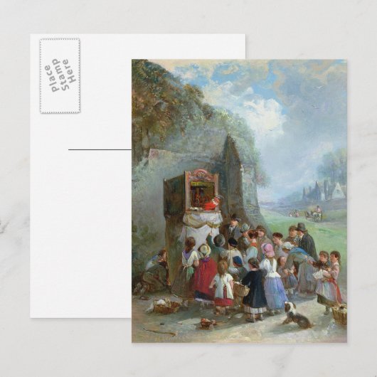 Punch und Judy Postkarte (Vorne/Hinten)