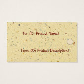 Punched Tin Star Hang Tag (Rückseite)