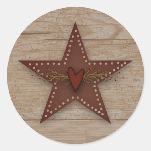 Punched Tin Star Sticker (Vorderseite)