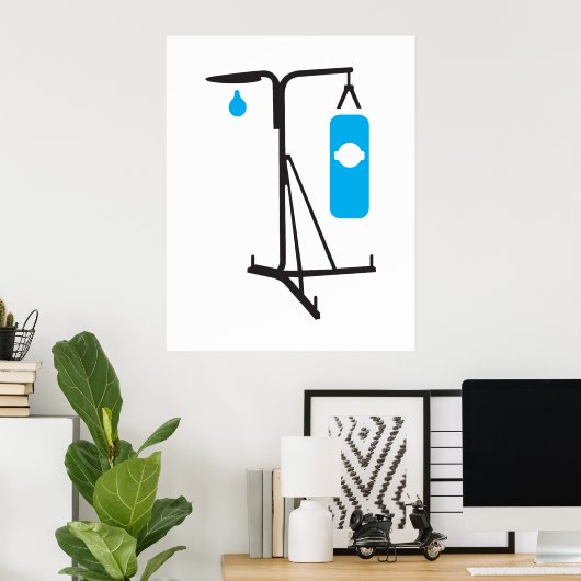 Punching Bag Boxing Poster (Heimbüro)