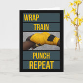 Punchy-Grafiken-Wrap-Train Punch Repeat, Boxen Ki Karte (Gelbe Blume)