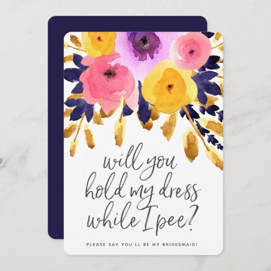 Punchy-Petrollos| Hochzeitsfeier Einladung (Vorne/Hinten)