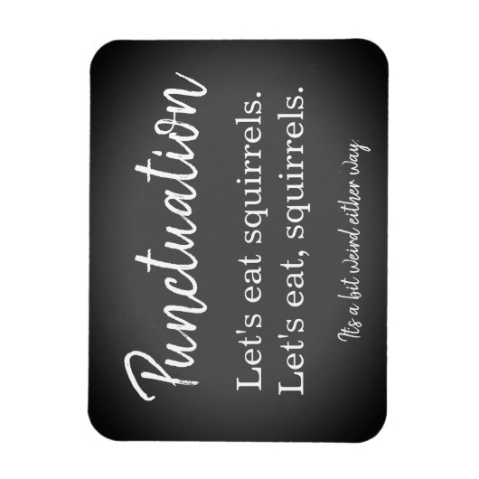 Punctuation Funny Magnet (Vertikal)