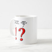 Punctuation Funny Mug Kaffeetasse (Vorderseite Links)