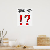 Punctuation Funny Poster (Küche)