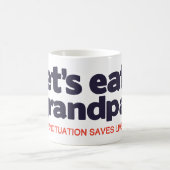 Punctuation saves lives kaffeetasse (Mittel)