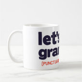 Punctuation saves lives kaffeetasse (Links)