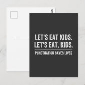 Punctuation Saves Lives Postkarte (Vorne/Hinten)