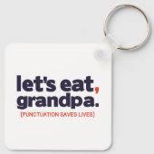 Punctuation saves lives schlüsselanhänger (Rückseite)