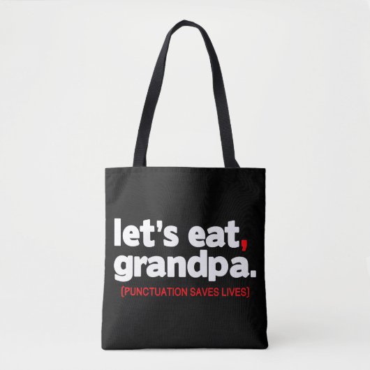 Punctuation saves lives tasche (Vorderseite)