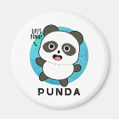 Punda Funny Animal Panda Pun Magnet (Vorne)