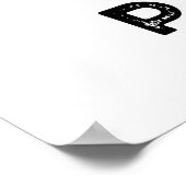 Punda Funny Animal Panda Pun Poster (Ecke)