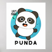 Punda Funny Animal Panda Pun Poster (Vorne)
