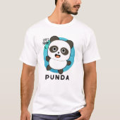Punda Funny Animal Panda Pun T-Shirt (Vorderseite)