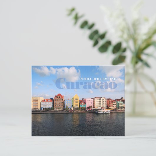 Punda, Willemstad, Curacao Postkarte (Stehend Vorderseite)