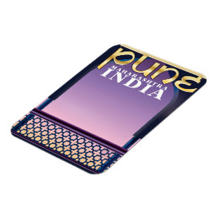 Pune, Maharashtra Indien Urlaubsposter Magnet