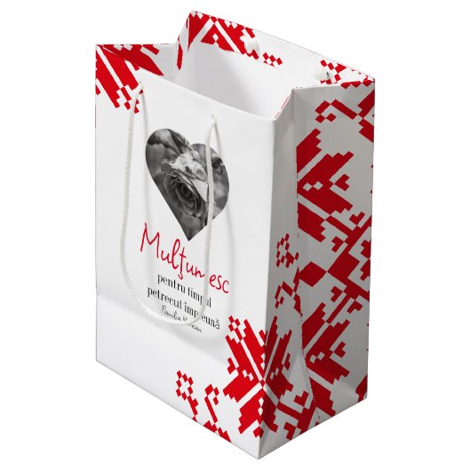 Pungi pentru cadou de parastas mittlere geschenktüte (Vorderseite Schrägansicht)