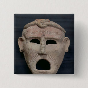 Punic Charmemaske, 3.-. Jahrhundert BC Button