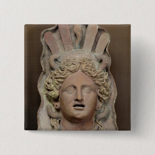 Punic Maske, die Demeter darstellt Button (Vorderseite)