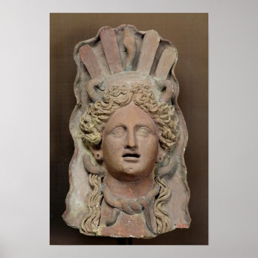 Punic Maske, die Demeter darstellt Poster (Vorne)