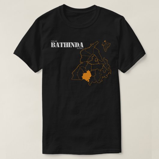 Punjab Bathinda District Classic T - Shirt (Design vorne)