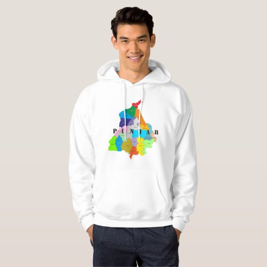 Punjab Map Hoodie (Vorne ganz)