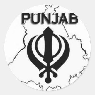 Punjab-Serie Runder Aufkleber