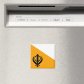 Punjab Sikh Holy Flag Sikhism Nishan Sahib Magnet (In Situ (Geschirrspüler))