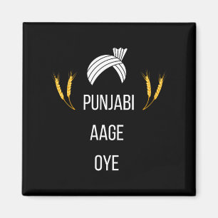 Punjabi Aa Gaye Oye Diljit Dosanjh Lohri-Geschenk  Magnet